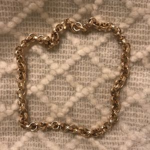 Gold looped chain